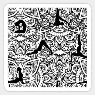 Pattern Yoga Sticker